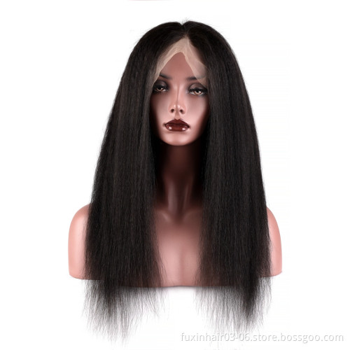 Brazilian Wholesale Wigs 100% Human Hair Remi Black Rose Kinky Straight Curly Cuticle Aligned 360 Lace Front Wig